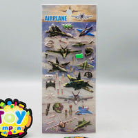 3D Airplane Themed Sticker - 1Pc