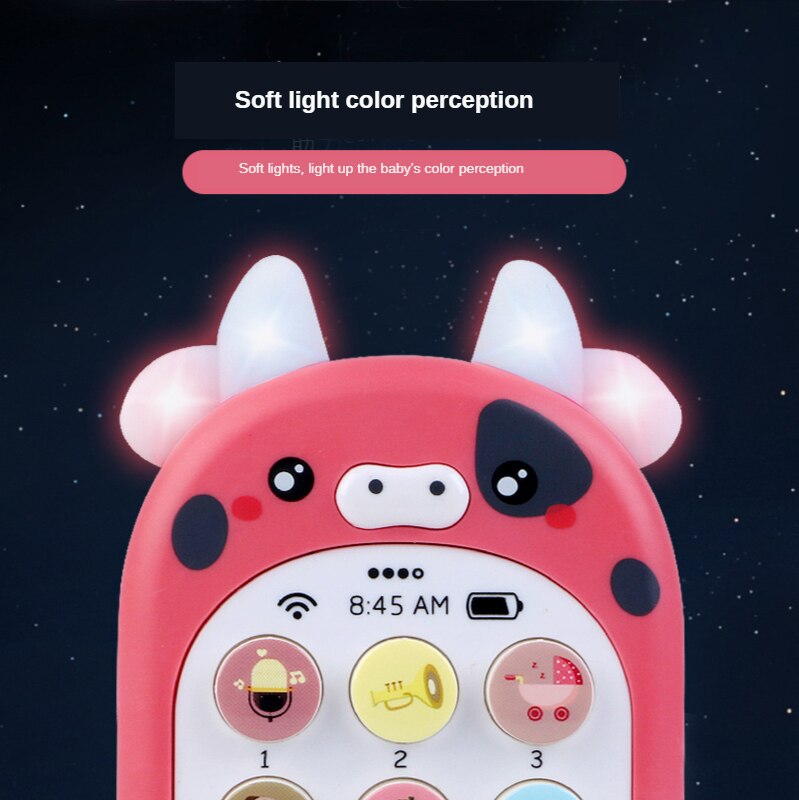 Kids Cartoon Musical Fun Mobile Phone With Lights