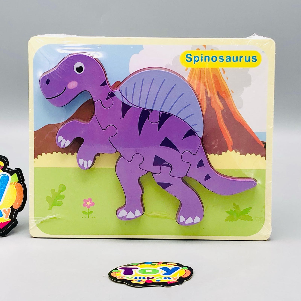 1Pc 3D Wooden Dinosaur Puzzle Jigsaw Board - Assortment