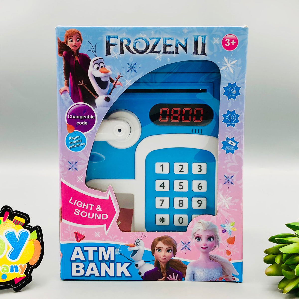 Frozen Fingerprint & Password Unlock Piggy Bank