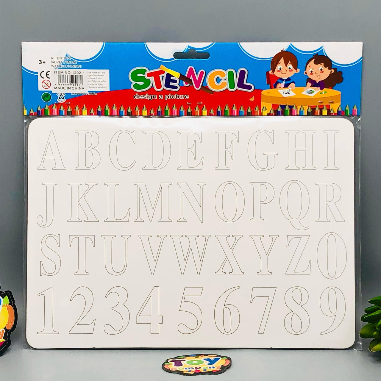A-Z Capital Alphabet & Numbers Stencil Set