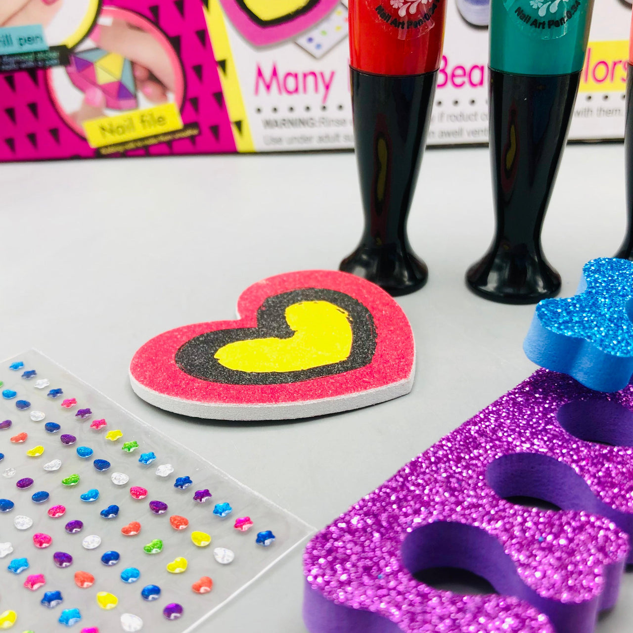 8Pcs Girls Realistic Nail Art Kit