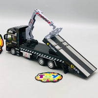 1Pc Alloy Pullback Trailer Truck