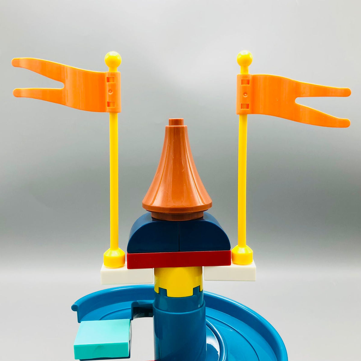 27Pcs DIY Manual Rotary Car Slide Track Building Blocks