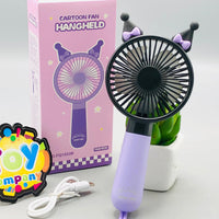 Kuromi Rechargeable Mini Handheld Fan With Strap