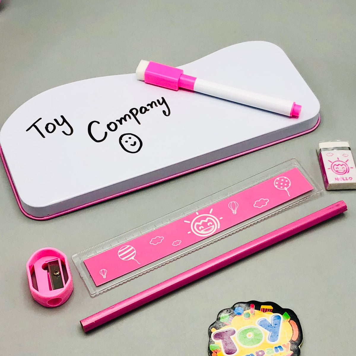 Unicorn Theme Tin Pencil Case With Stationary Set