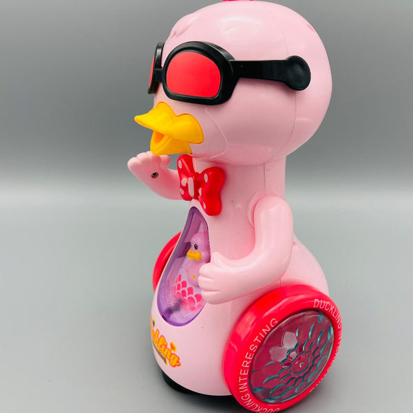 Funny Spraying Duckling