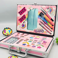 40Pcs Realistic Unicorn Cosmetic Suitcase