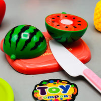 8Pcs Pretend Play Vegetable & Fruit Cutting Set