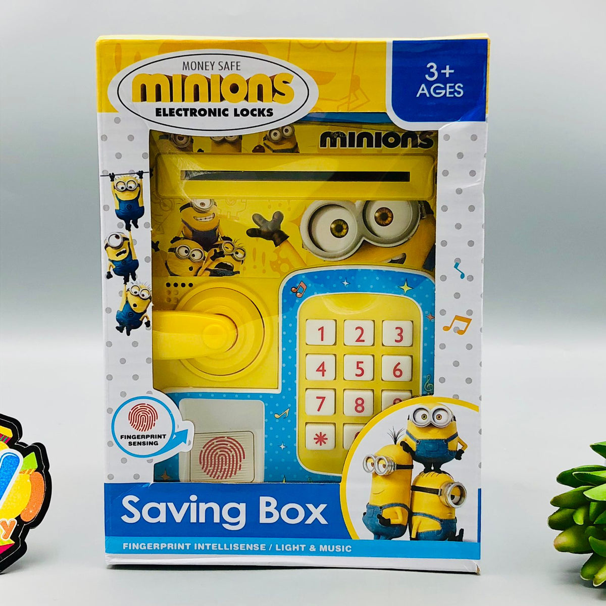 Minions Fingerprint Piggy Bank With Light & Sound