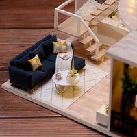 DIY Miniature Modern Luxury Home With LED Lights