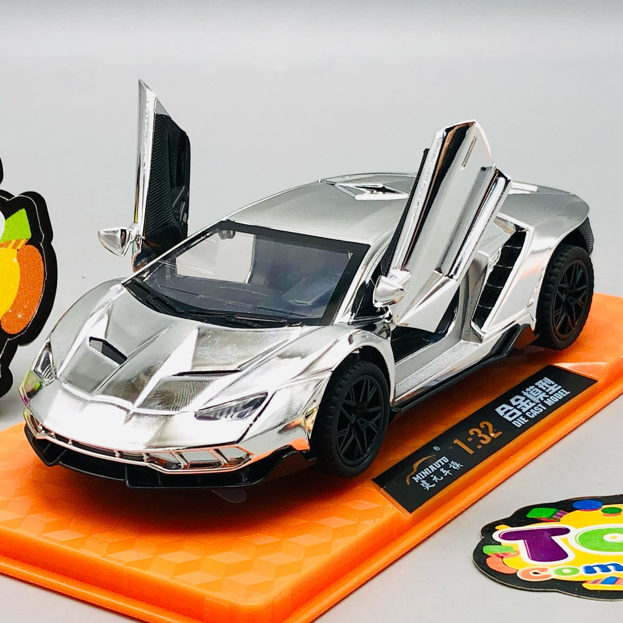 1:32 Diecast Lamborghini Centenario With Acrylic Display Box - Silver