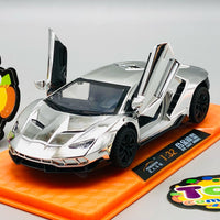 1:32 Diecast Lamborghini Centenario With Acrylic Display Box - Silver