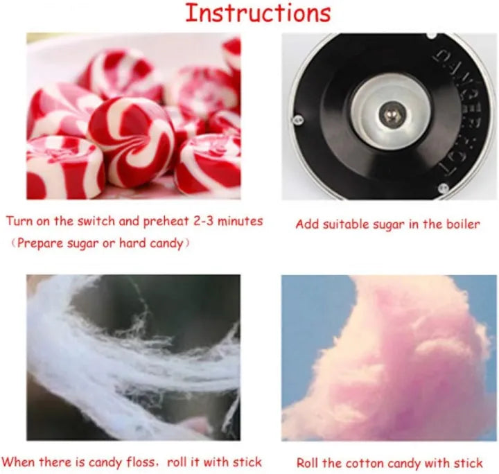 Realistic Electric Cotton Candy Maker Machine