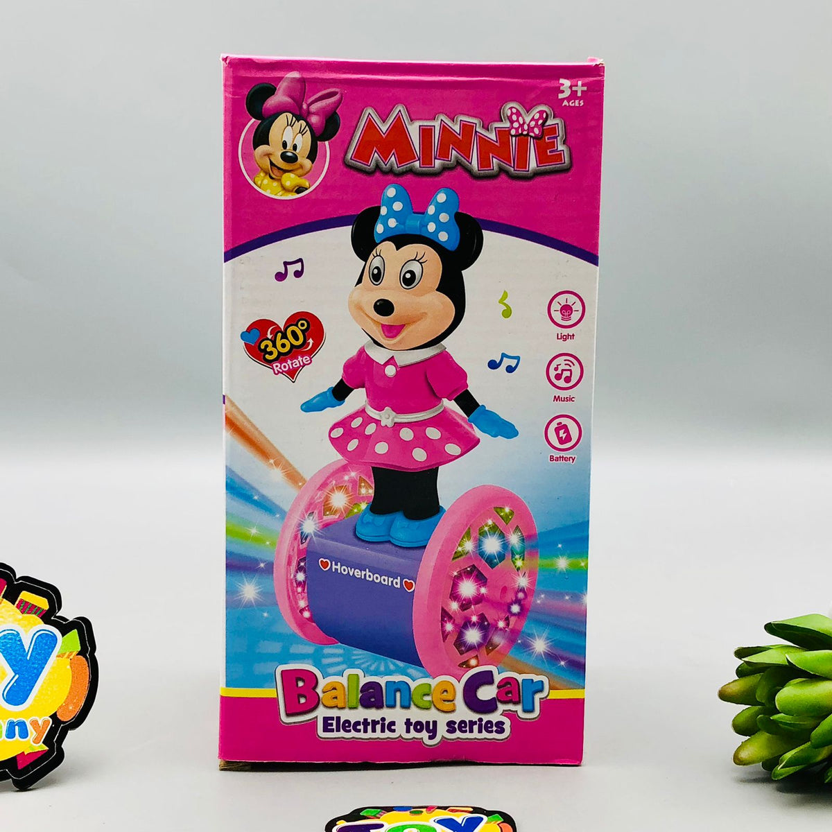 Electric Minnie Balance Car Toy With light & Music