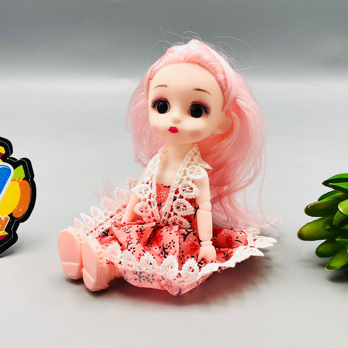3Pcs 6* Inches Premium Movable Joints Dolls Set - Without Box