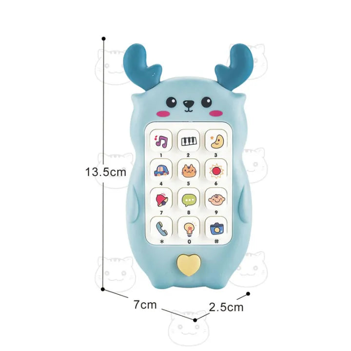 Deer Design Kids Musical Puzzle Mobile Phone