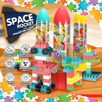 195Pcs Kids Space Rocket Building Blocks