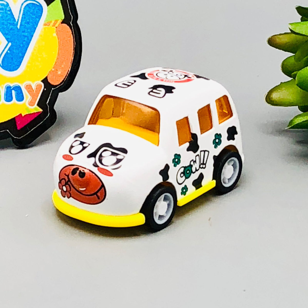 Diecast Friction Cute Animal Theme Car - Assortment