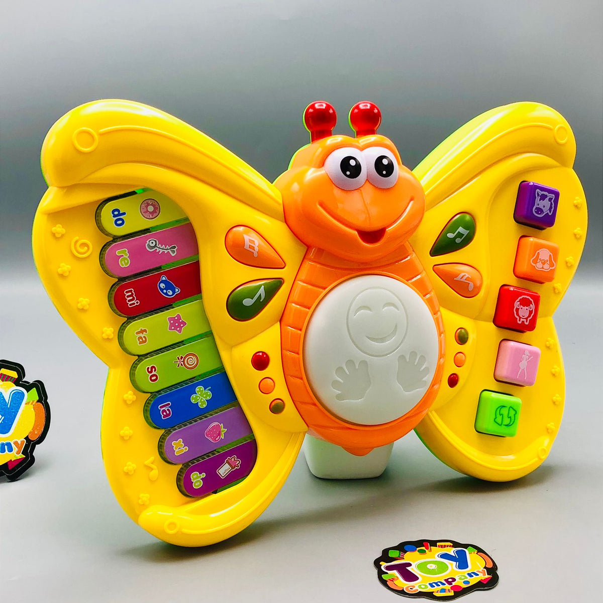 Battery Operated Butterfly Piano With Light & Music