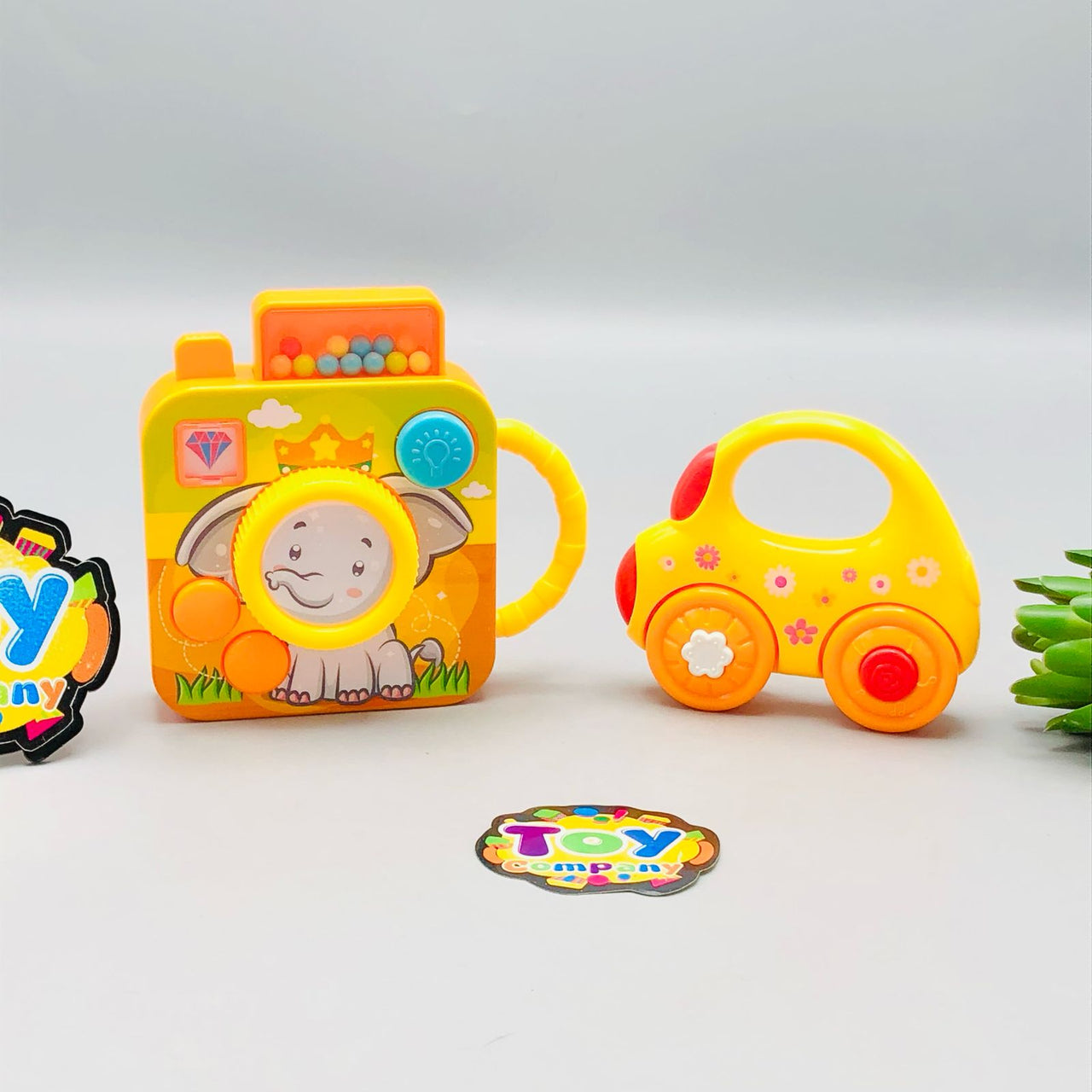 2Pcs Premium Baby Rattles Set