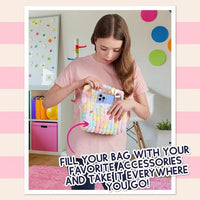 DIY Crafting Hand-Woven Pom Pom Bag