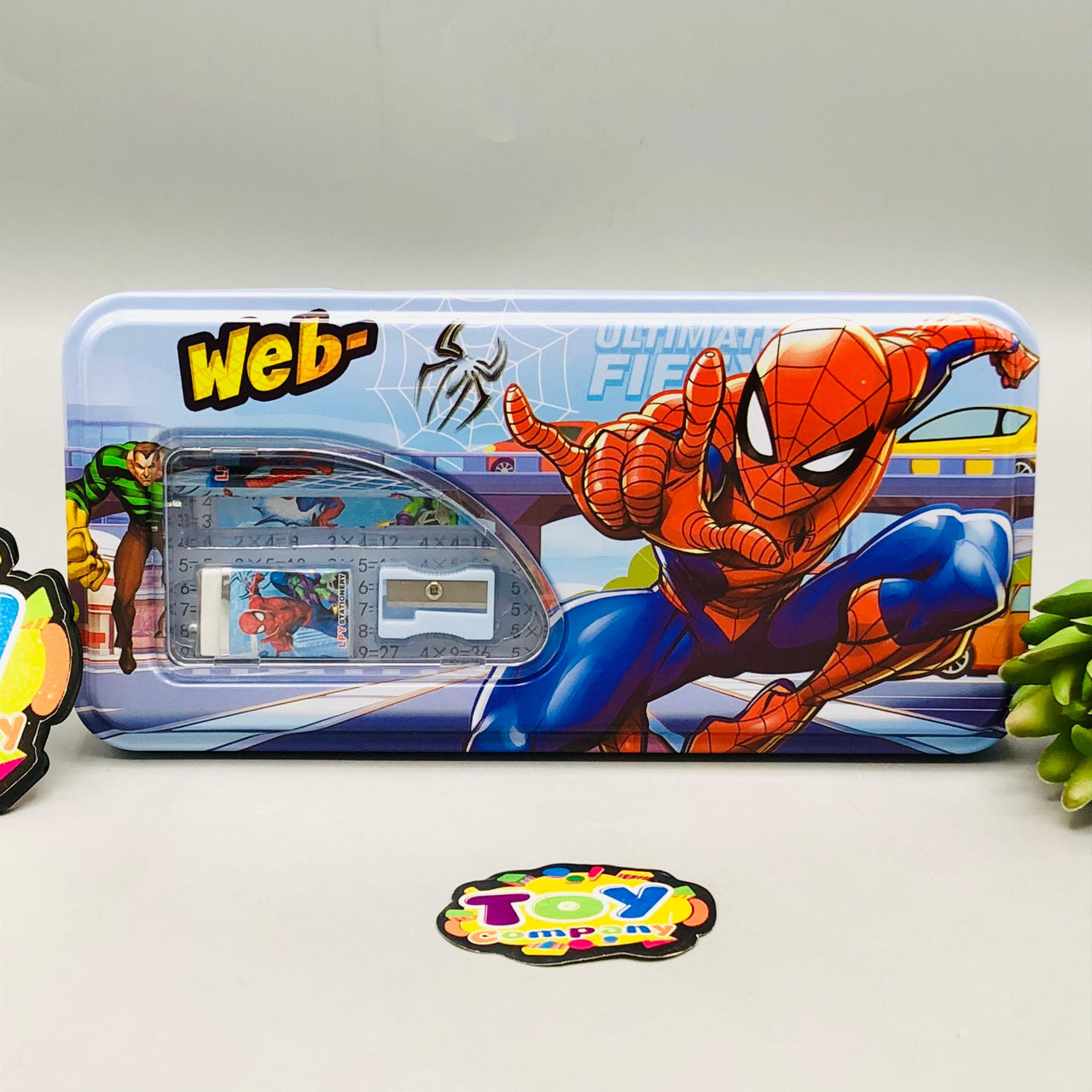 6Pcs Avengers Themed Tin Geometry Box For Boys - Assortment