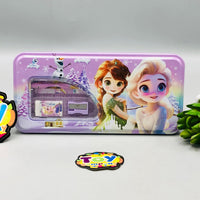 6Pcs Girls Themed Tin Geometry Box - Assortment