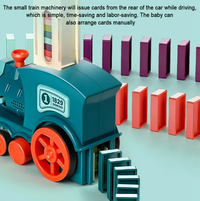 Electric Automatic Laying Domino Train With Light & Sound