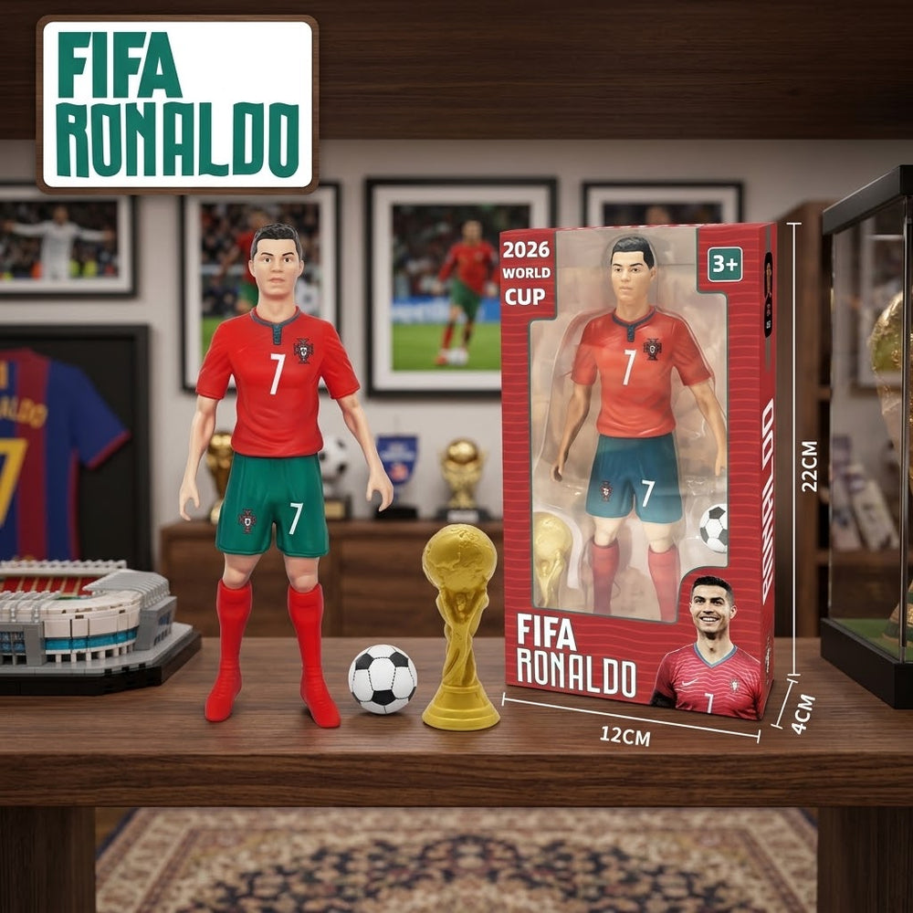 7.5" Inches Cristiano Ronaldo Football Figure Toy