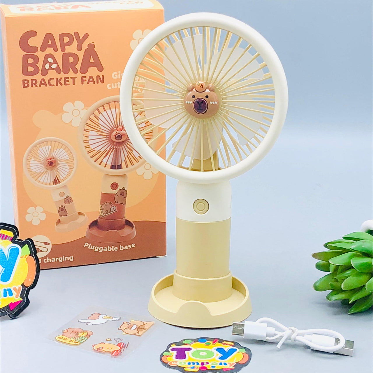 7.5" Rechargeable Capybara Cooling Fan