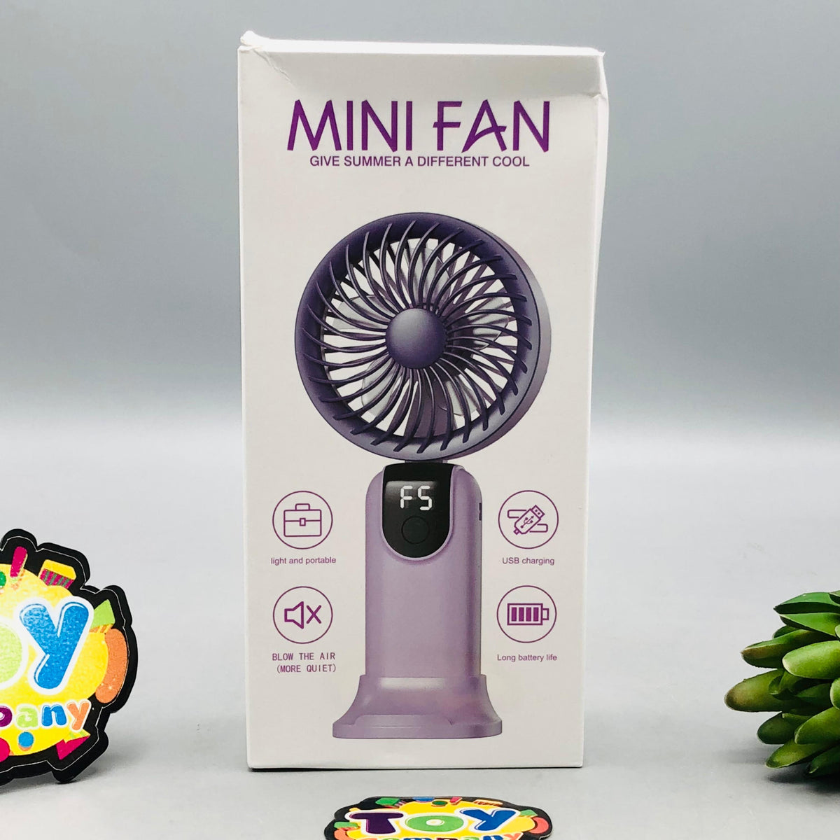 7.5" Rechargeable Five Speed Digital Display Cooling Fan