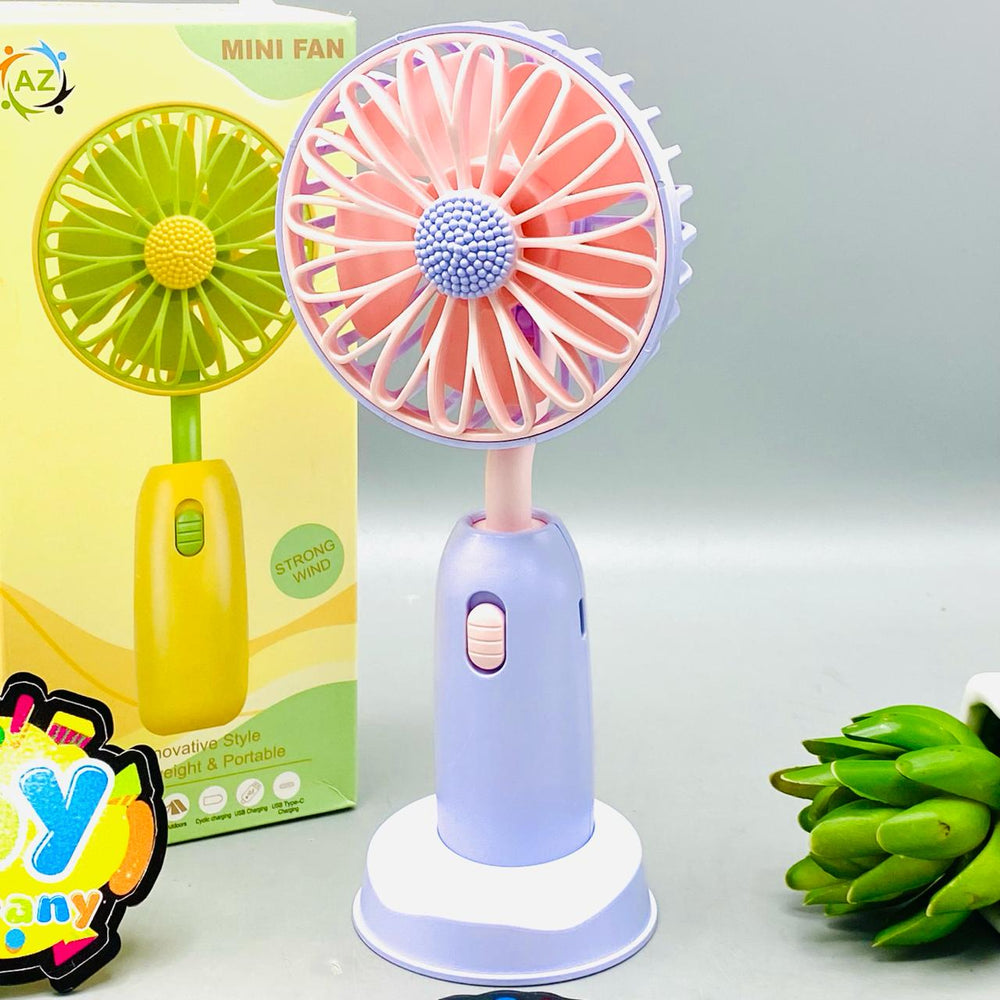 7.5" Rechargeable Sunflower Themed Cooling Fan