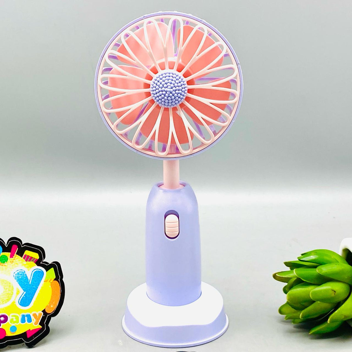 7.5" Rechargeable Sunflower Themed Cooling Fan