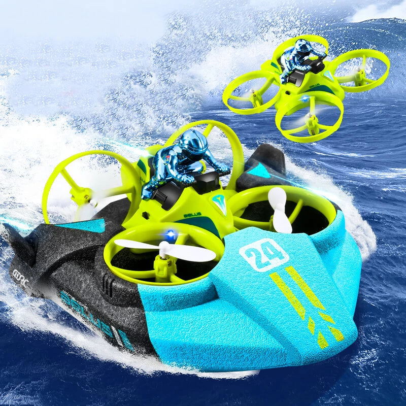 3in1 RC Quadcopter Flying Bike With Lights