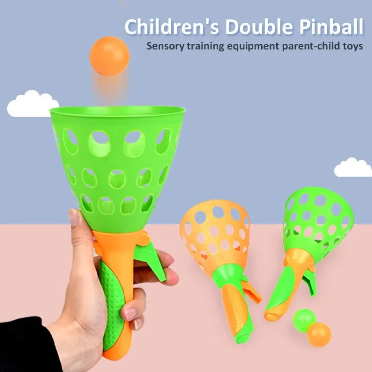 Catapult Ball Throw & Catch Sport Bouncing Toy - 2Pcs