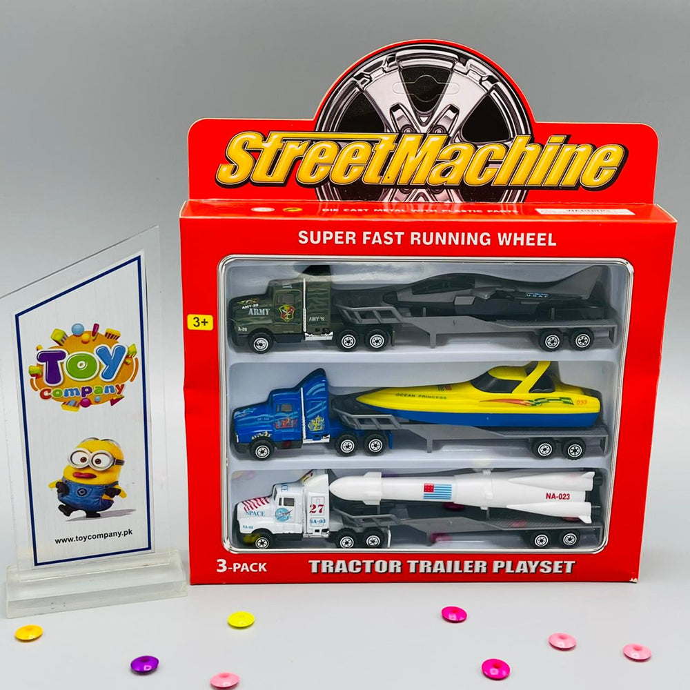 3 in 1 Street Machine Metal Cabin Carriage Trailer