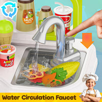 95Pcs Kids Pretend Home Chef Kitchen Set