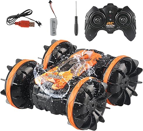 RC Amphibious Waterproof Stunt Car