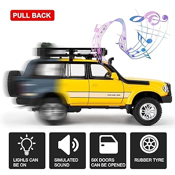 1:24 Diecast Land Cruiser LC80 Model Car