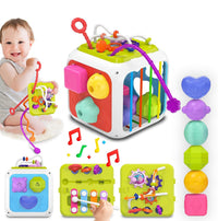 7in1 Montessori Shape Sorting Cube Toy