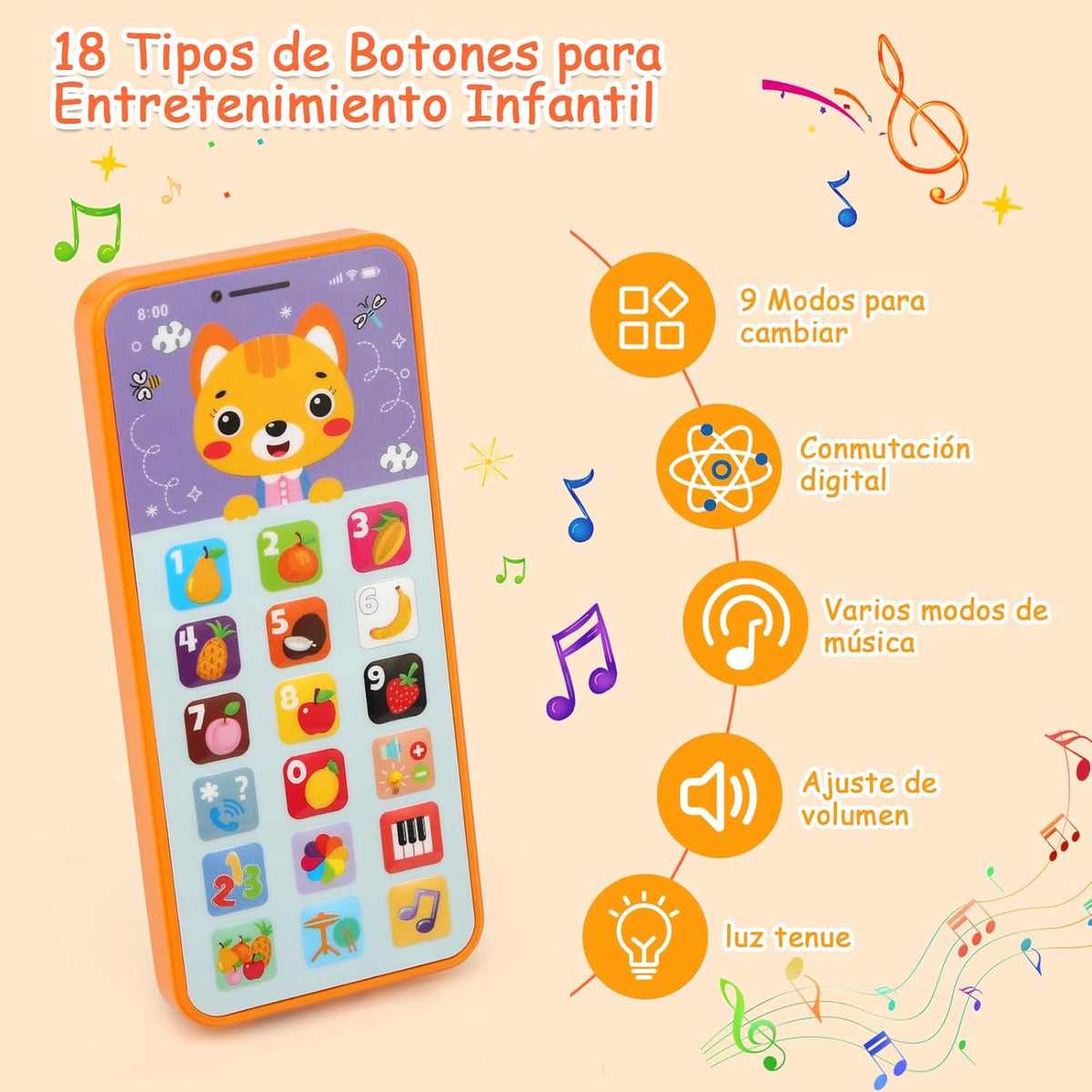 Rechargeable Kids Musical Y-Phone