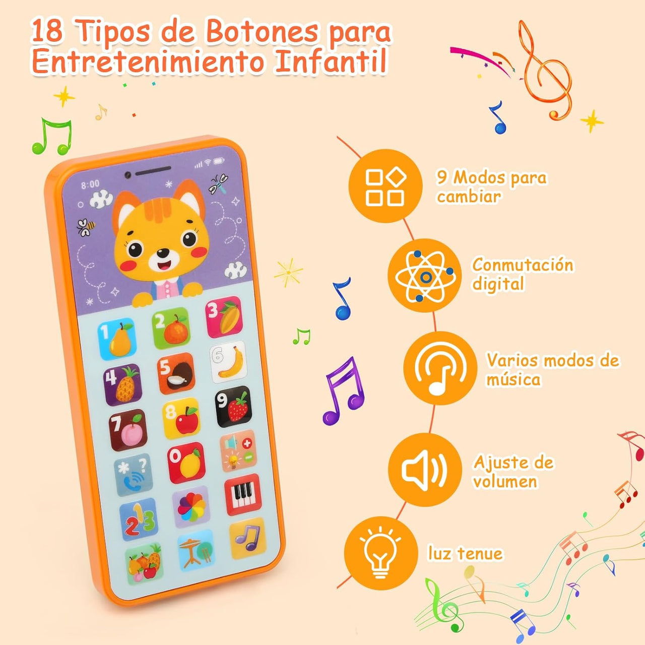 Rechargeable Kids Musical Y-Phone