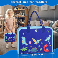 Montessori 8 Pages Multi-functional Activity Busy Book - Blue