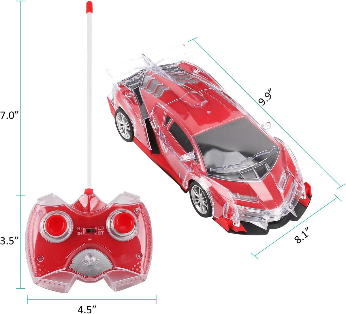 1:18 RC Super Light Racing Car With Rechargeable Battery