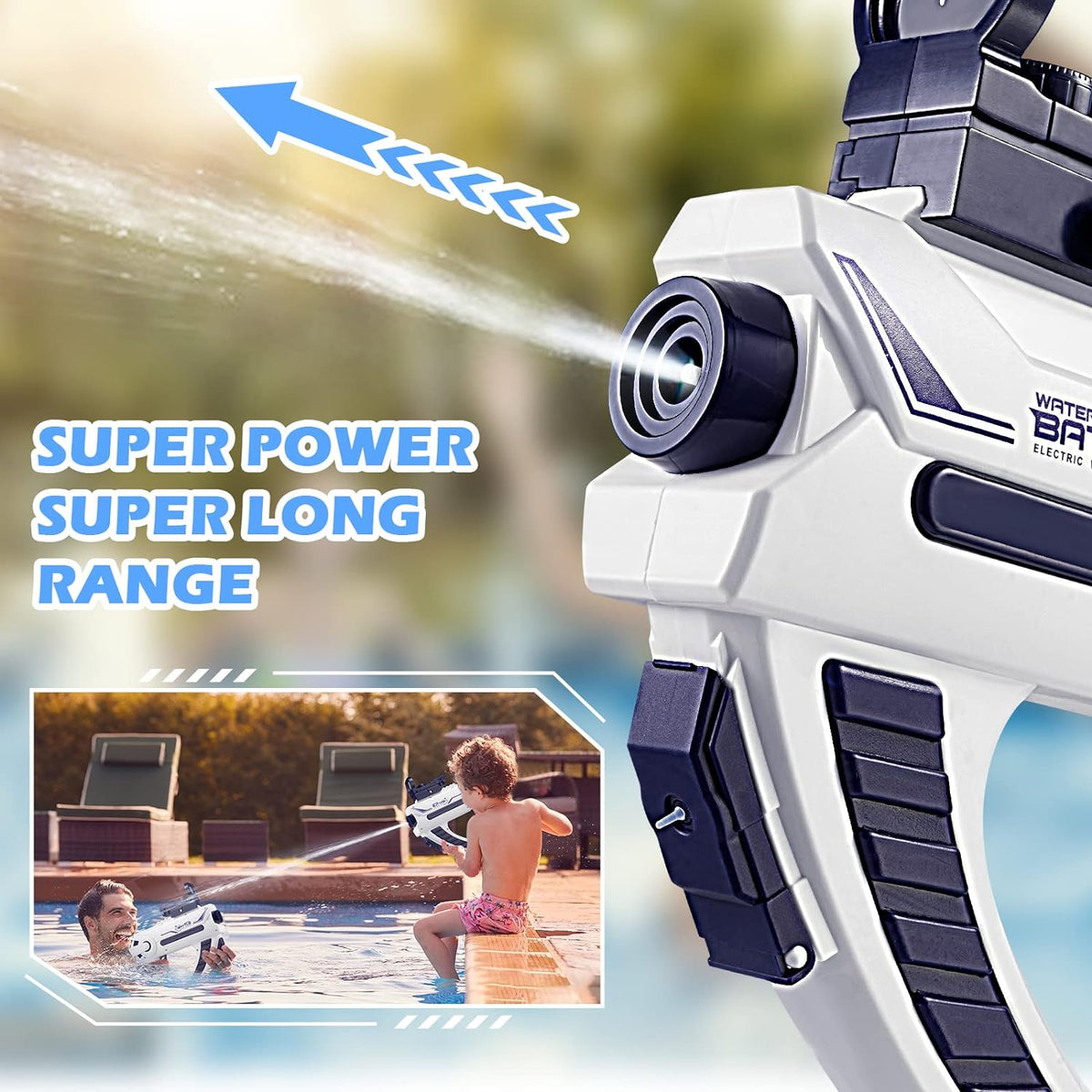Electric Continuous Firing Space Water Gun