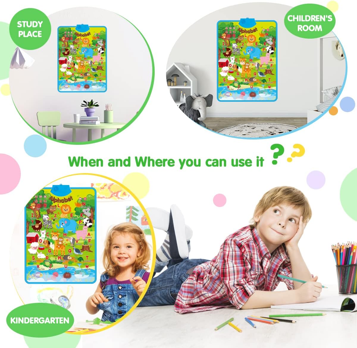 Electronic Talking Poster Alphabet Learning Wall Chart