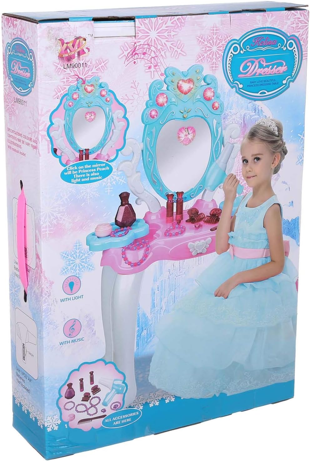 Kelisa Dressing Table With Light & Music