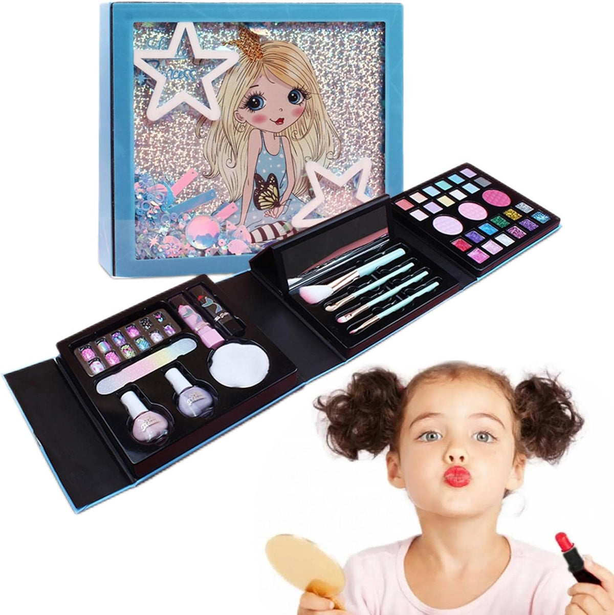 Realistic Little Princess Unique Makeup Kit-50 Pcs