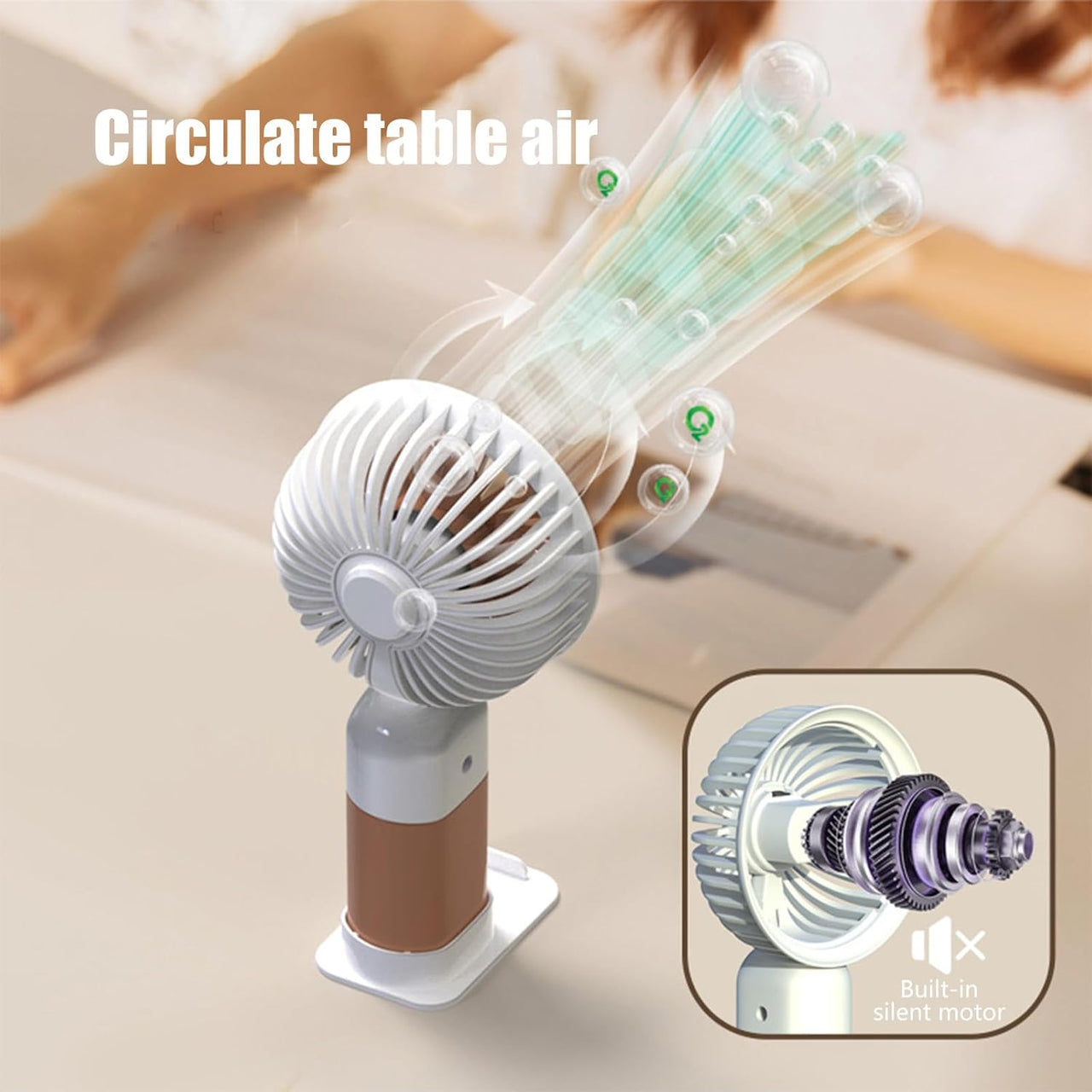 6* Inches Rechargeable Mini Cute Handheld Fan